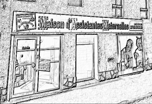 la facade de la mam en relief